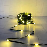 Гирлянда String Light Капли на плоском зеленом проводе теплый белый свет 200 ламп, 8 функций, 2000 см