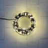 Гирлянда String Light Капли макро на черном проводе теплый белый свет 150 ламп, 8 функций, 1500 см