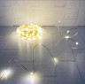 Гирлянда String Light Роса на серебряном проводе теплый белый свет 200 ламп, 8 функций, 2000 см
